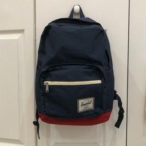 Red + Navy Herschel Backpack